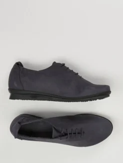 Damen Arche – Schnürschuhe aus Lammleder in Dunkel