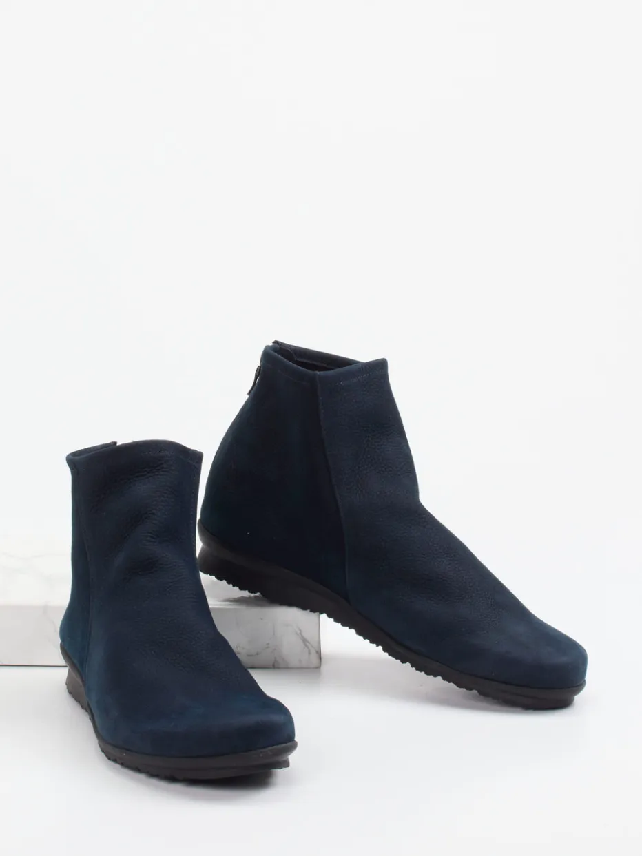 Damen Arche – Stiefeletten aus Hirschleder in Dunkel