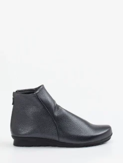 Damen Arche – Stiefeletten aus Metallicleder in Schwarz