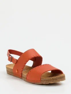 Damen Art – Komfortsandale aus Kalbleder in Terrakotta