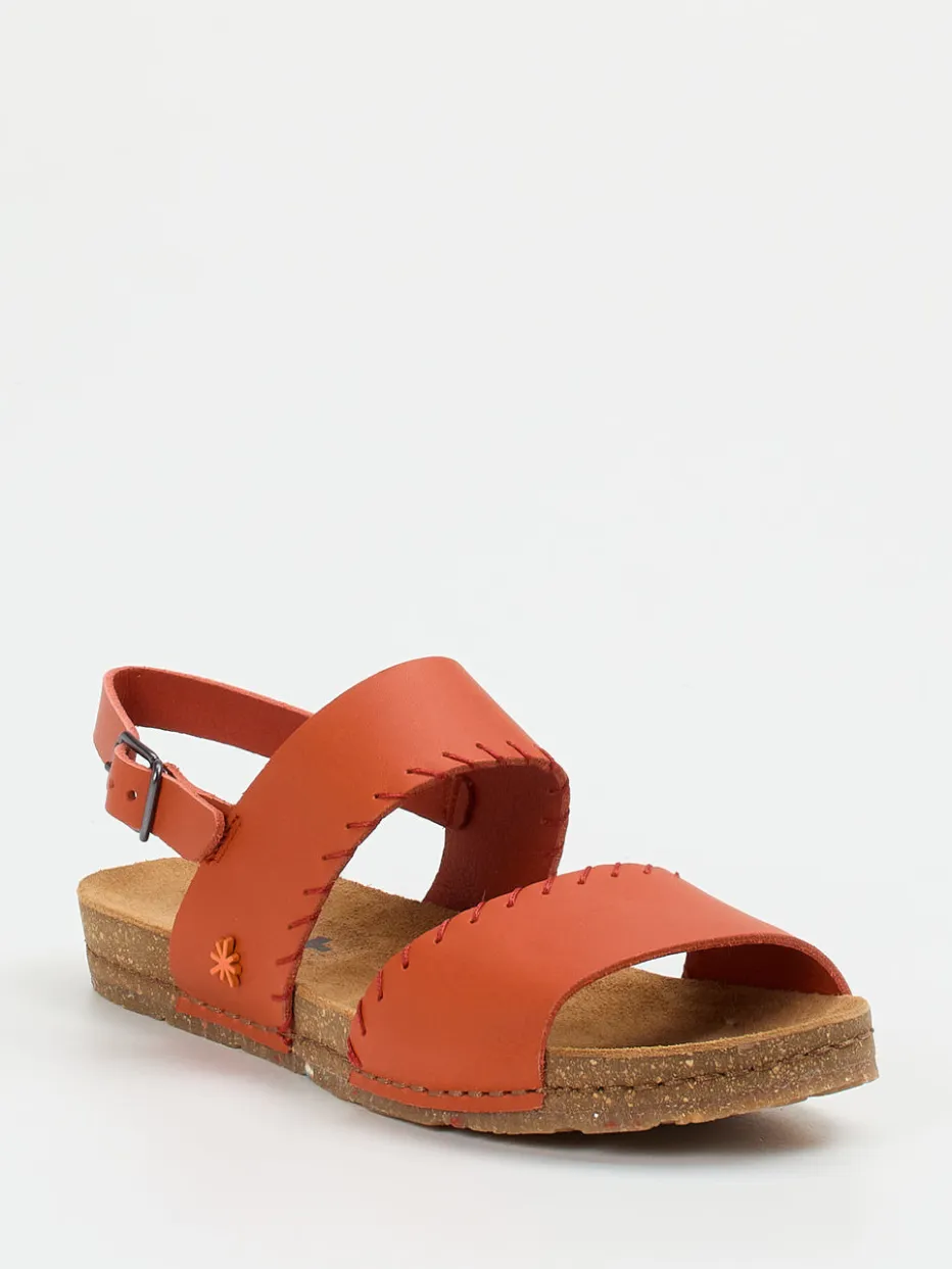 Damen Art – Komfortsandale aus Kalbleder in Terrakotta