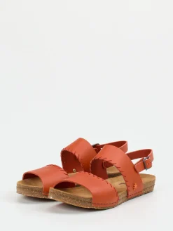 Damen Art – Komfortsandale aus Kalbleder in Terrakotta