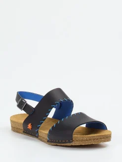 Damen Art – Riemchensandale aus Kalbleder in Schwarz