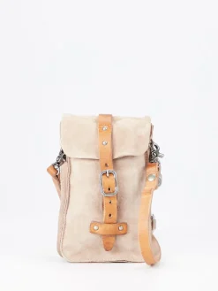 – Umhängetasche aus Veloursleder beigegrau*A.S. 98 New