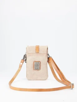 – Umhängetasche aus Veloursleder beigegrau*A.S. 98 New