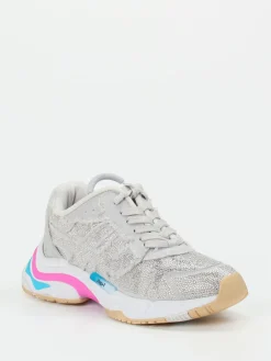 – Chunky Sneaker aus Metallicleder mit Strass*ASH Best