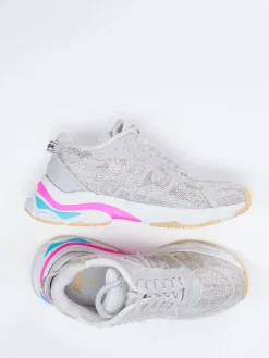 – Chunky Sneaker aus Metallicleder mit Strass*ASH Best