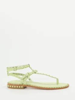 Damen ASH – Zehentrenner-Sandale aus Kalbleder Pastell