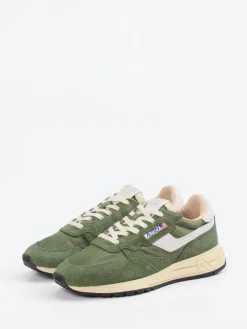 – Retro-Sneaker aus Veloursleder Oliv*Autry New