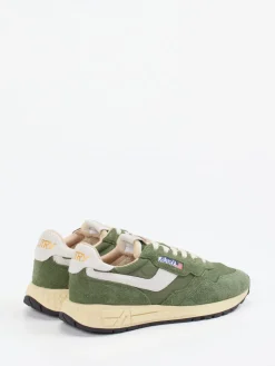 – Retro-Sneaker aus Veloursleder Oliv*Autry New
