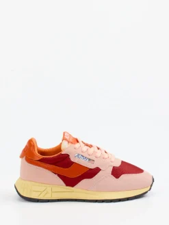 – Retro-Sneaker aus Veloursleder Blassrosa*Autry Best