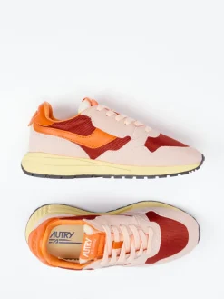 – Retro-Sneaker aus Veloursleder Blassrosa*Autry Best