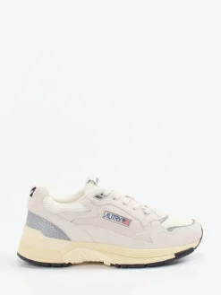 – Retro-Sneaker aus Veloursleder und Mesh Beige*Autry Sale