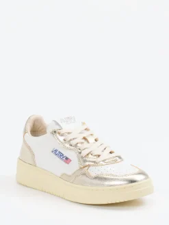 Damen Autry – Sneaker aus Kalbleder Metallic