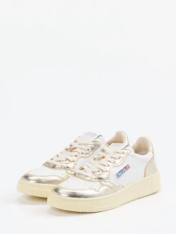 Damen Autry – Sneaker aus Kalbleder Metallic