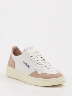 Damen Autry – Sneaker aus Leder-Mix in Offwhite