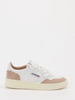 Damen Autry – Sneaker aus Leder-Mix in Offwhite