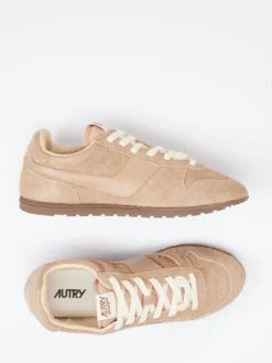 Damen Autry – Sneaker aus Veloursleder beige