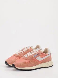 Damen Autry – Sneaker aus Veloursleder und Textil Korallrosa