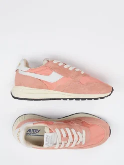 Damen Autry – Sneaker aus Veloursleder und Textil Korallrosa