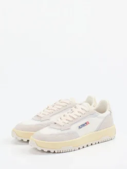 Damen Autry – Sneaker aus Veloursleder und Mesh Beige