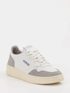 Damen Autry – Sneaker aus Velour/Leder in Offwhite