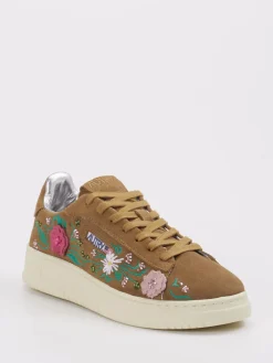 Damen Autry – Sneaker aus Veloursleder cognacfarben