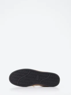 – Sneaker aus Hirschleder mit Glitzerferse*4B12 Online