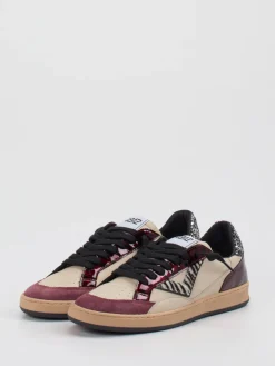 – Sneaker aus Velour- und Glattleder*4B12 Outlet