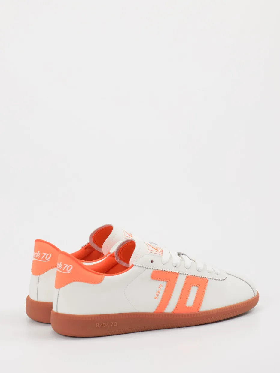 Damen Back 70 – Retro-Sneaker aus Kalbleder Offwhite