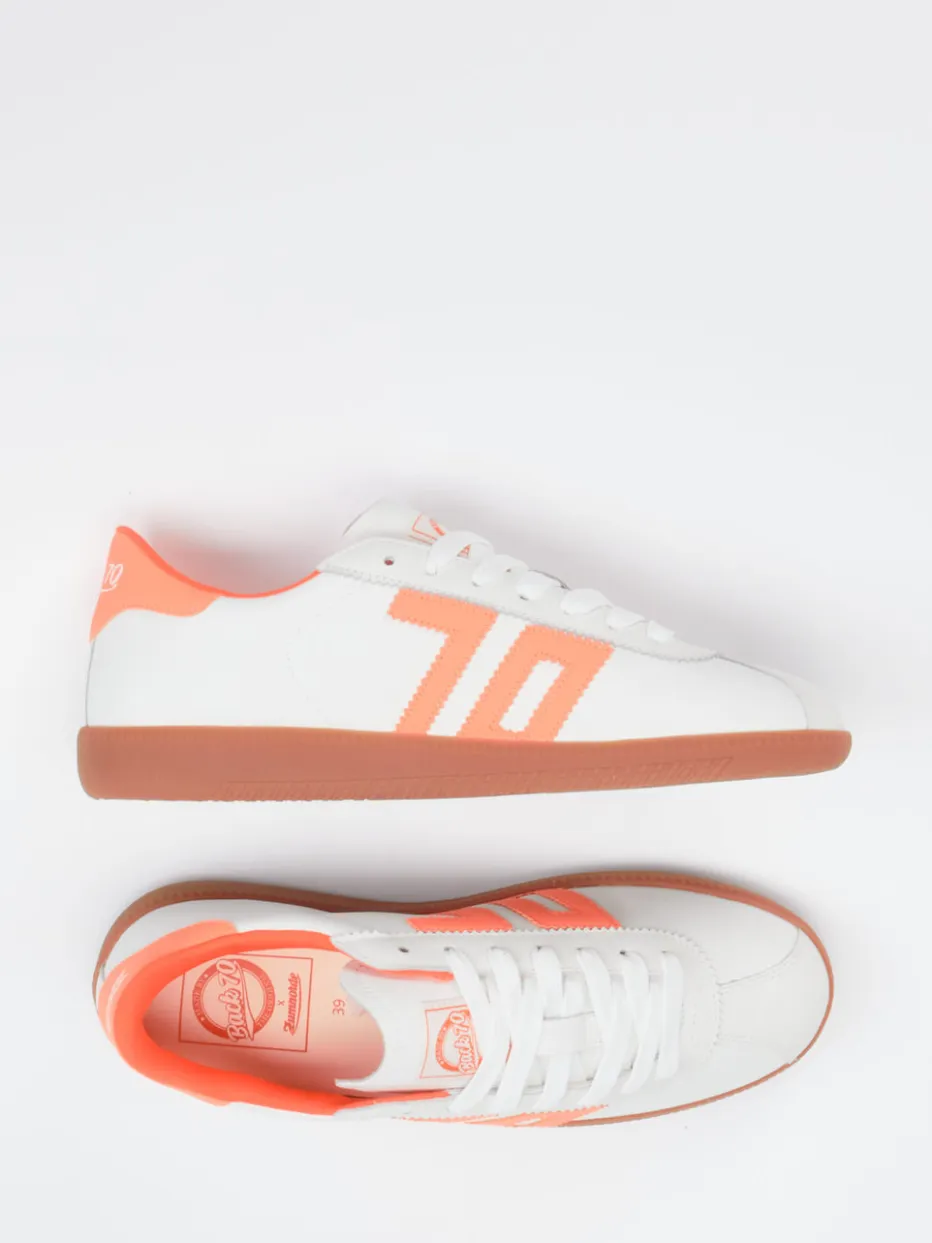 Damen Back 70 – Retro-Sneaker aus Kalbleder Offwhite
