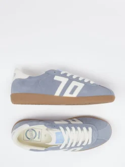 – Retro-Sneaker aus Kalbleder in Tauben*Back 70 Clearance