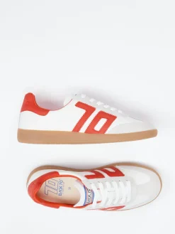 – Retro-Sneaker aus Leder in Offwhite*Back 70 Online