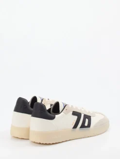 Herren Back 70 – Retro-Sneaker aus Leder und Textil creme