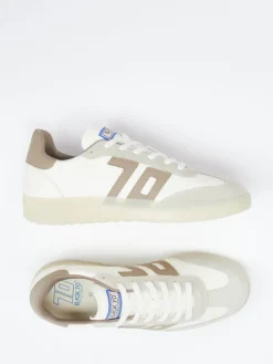 – Retro-Sneaker aus Leder in Creme*Back 70 Clearance