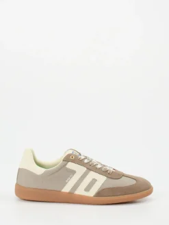 Herren Back 70 – Retro-Sneaker aus Veloursleder in Taupe