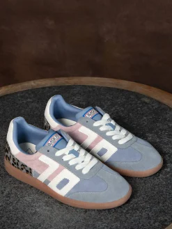 Damen Back 70 – Retro-Sneaker aus Veloursleder mehrfarbig