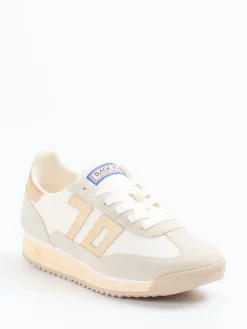 Damen Back 70 – Retro-Sneaker aus Veloursleder Beige