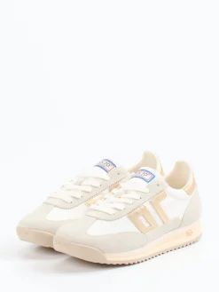 Damen Back 70 – Retro-Sneaker aus Veloursleder Beige