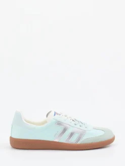 – Retro-Sneaker aus Veloursleder Pastellmint*Back 70 Clearance
