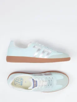 – Retro-Sneaker aus Veloursleder Pastellmint*Back 70 Clearance
