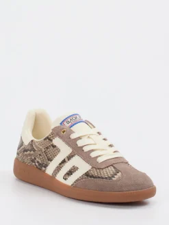 – Retro-Sneaker aus Veloursleder mit Schlangenmuster*Back 70 Sale