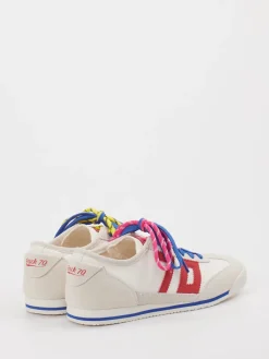 – Retro-Sneaker aus Velourleder Offwhite*Back 70 New