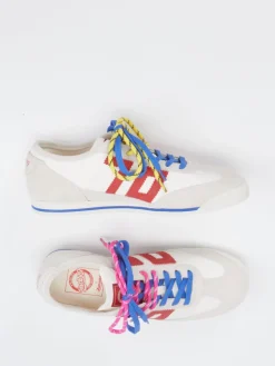 – Retro-Sneaker aus Velourleder Offwhite*Back 70 New