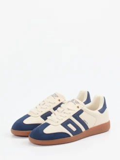 – Retro-Sneaker aus Velour/Leder creme*Back 70 New