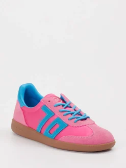 – Retro-Sneaker aus Veloursleder/Textil Pink*Back 70 Hot