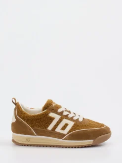 Damen Back 70 – Retro-Sneaker aus Veloursleder und Teddystoff