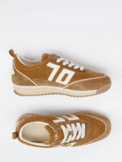 Damen Back 70 – Retro-Sneaker aus Veloursleder und Teddystoff