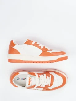 Damen Back 70 – Sneaker aus Glattleder Orangerot-
