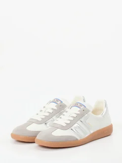 – Sneaker aus Leder mit Metallic-Details*Back 70 Discount